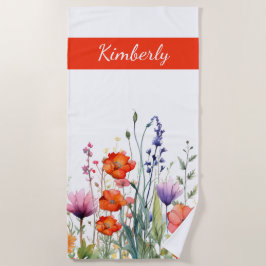 Levande akvarell vildblommor Personlig