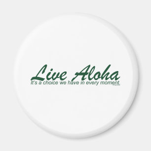 Levande Aloha landskap designen Magnet