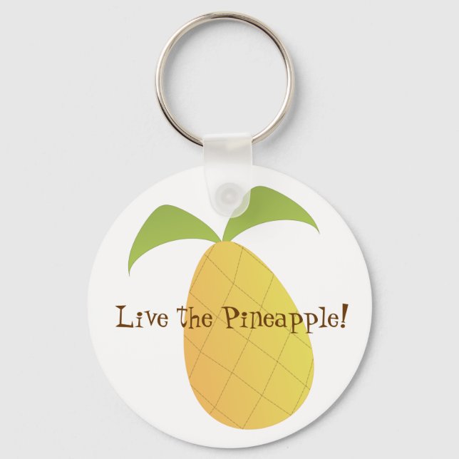 Levande ananas nyckelring (Framsida)