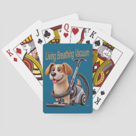 Levande Andande Dammsugare Hund Casinokort