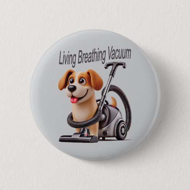 Levande andningsvakuum Hund Knapp (Framsida)