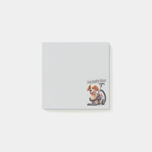 Levande andningsvakuum Hund Post-it Block (Framsida)