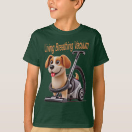 Levande andningsvakuum Hund T Shirt