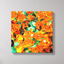 Levande apelsinblommor av bougainvillea