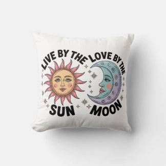 Levande av solen kärlek av månen retro toteväska kudde