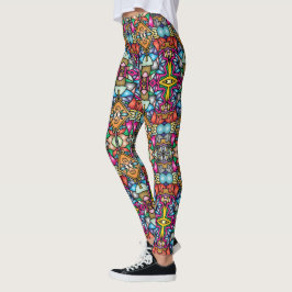 Levande ben: Unikt mönstrade leggings i mängder!