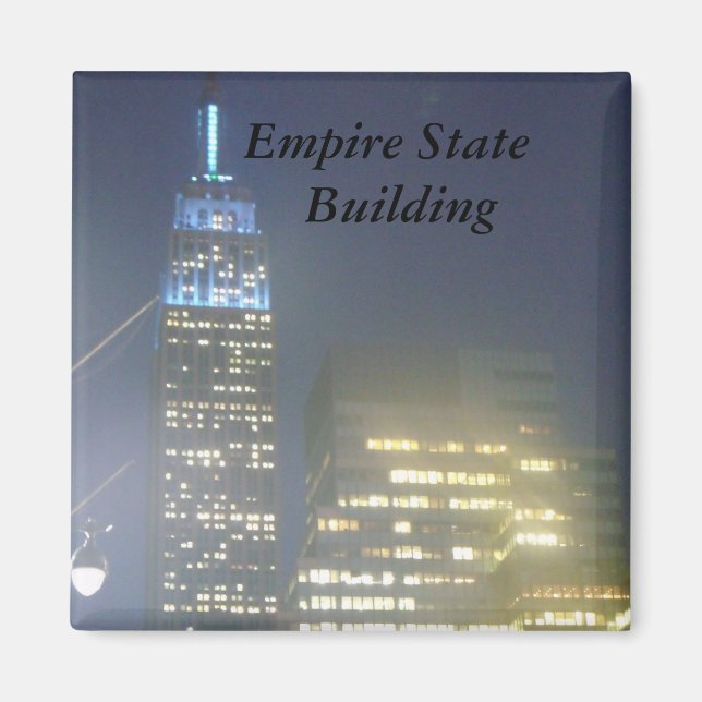 Levande Bild i Byggnad Empire state Magnet (Framsidan)