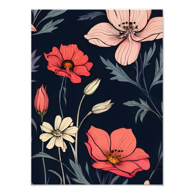 Levande blomdrömmar fototryck (Framsidan)