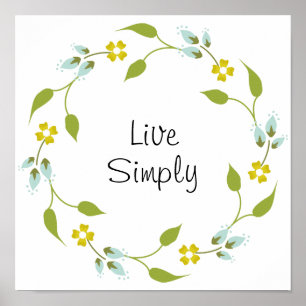 Levande Blommigt Gult, , andning Poster