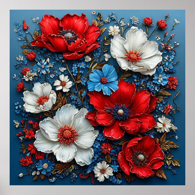 Levande blommor poster (Framsidan)