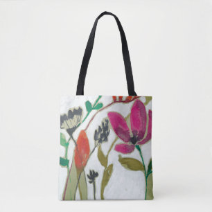 Levande blommor tygkasse