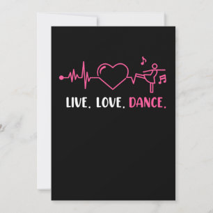 Levande Dance Dancers Dancing Day Graphic Inbjudningar