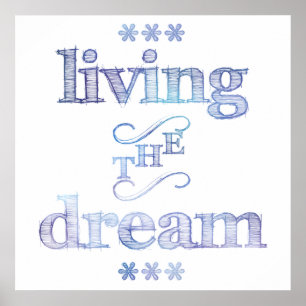 Levande Dream Blue Poster