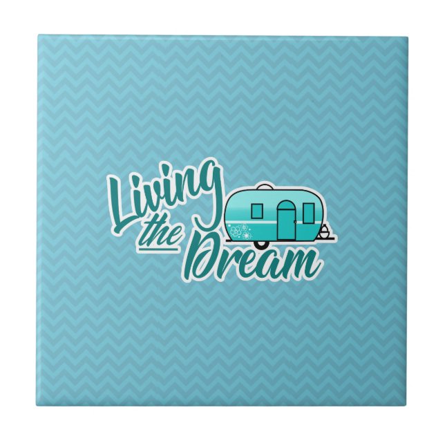 Levande Dream Camping Kakelplatta (Framsidan)