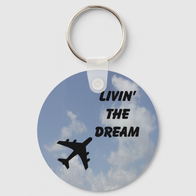 Levande Dream Cloud-nyckelkedjan Nyckelring (Framsida)