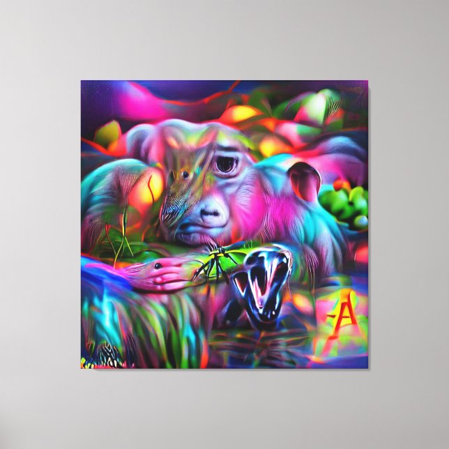 Levande Dreamscape: Agrizofobi Canvastryck (Framsida)