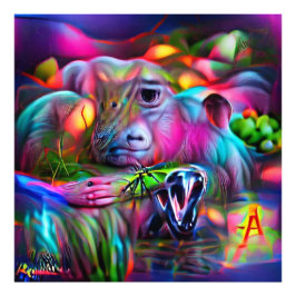 Levande Dreamscape: Agrizofobi Fototryck