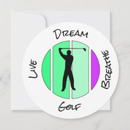 Levande, drömma, andas golf