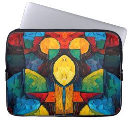 Levande Drömmar Geometri – Djärv Modern Abstrakt K Laptop Fodral