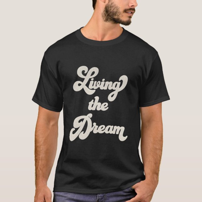 Levande drömmarens stora titel t shirt (Framsida)