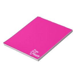 Levande drömmarinspirerande motivation anteckningsblock