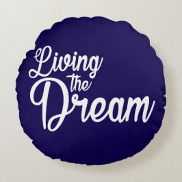 Levande drömmarinspirerande motivation rund kudde