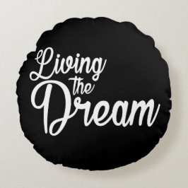 Levande drömmarinspirerande motivation rund kudde
