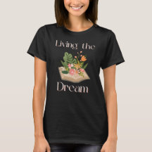 Levande drömmen: Botaniska Bok T-Shirt