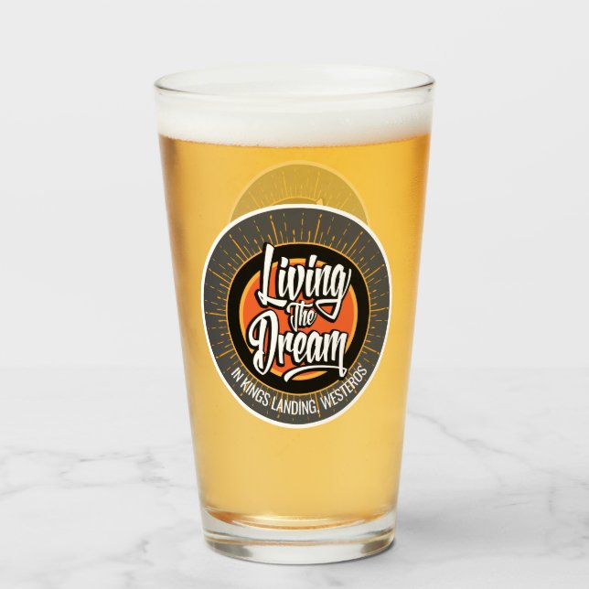 Levande drömmen glaskopp (Framsida fylld)