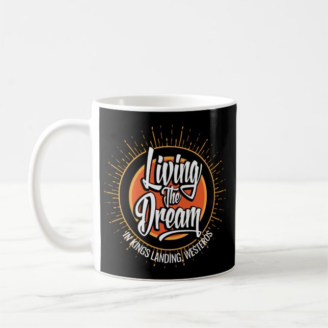 Levande drömmen kaffemugg (Vänster)