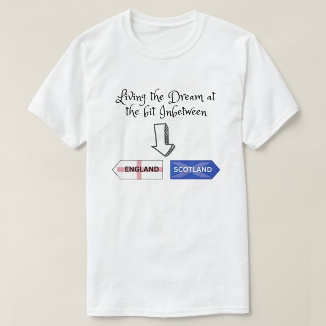 Levande drömmen vid biten inmellan t shirt (Design framsida)
