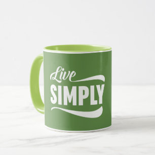 Levande enbart typografi mugg