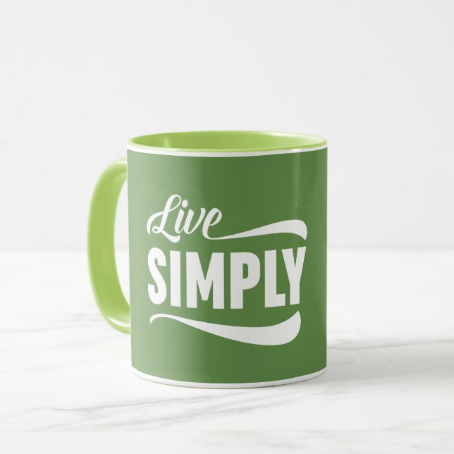 Levande enbart typografi mugg (Framsida vänster)