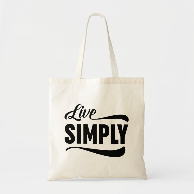 Levande enbart typografi tygkasse (Framsidan)