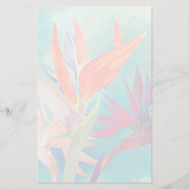 Levande fåglar i Paradise Brevpapper (Framsida)