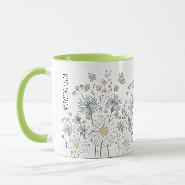 Levande fält med vilda blommor mugg (Vänster)