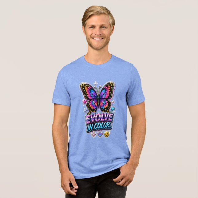 Levande Färg Sprut Kop T Shirt (Framsida Full)