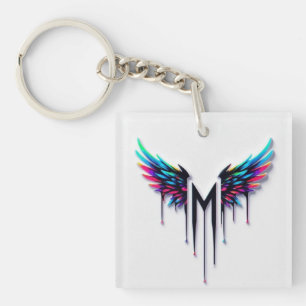 Levande Färgrika Änglavingar M Monogram Grafik