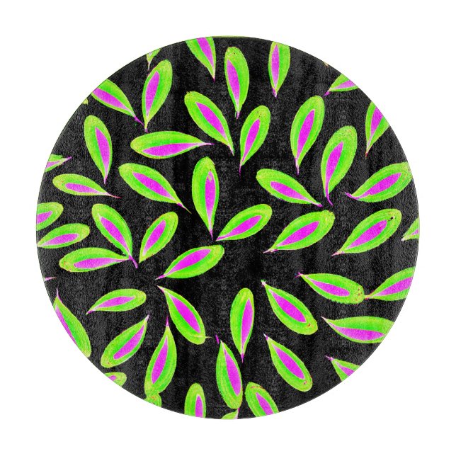 Levande färgstarka Löv Mönster (Framsidan)