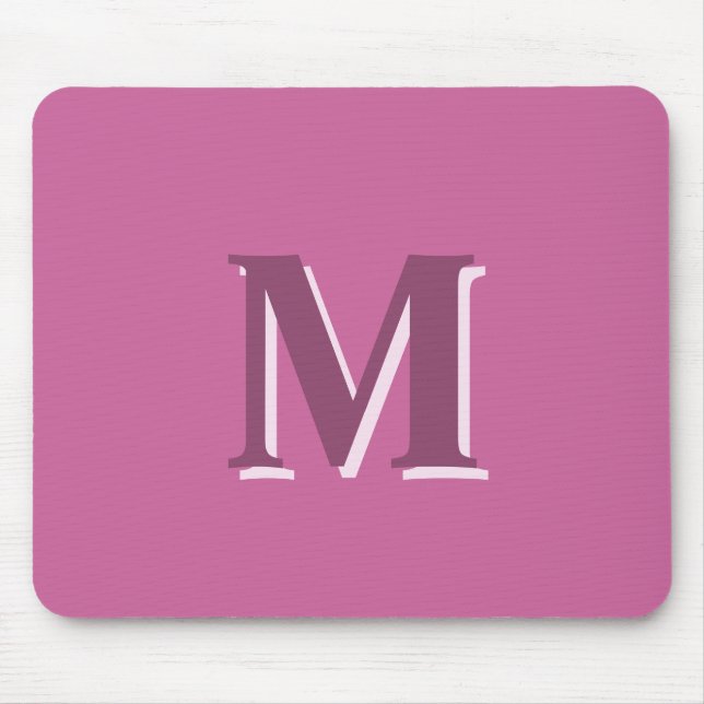 levande fast rosa monogram musmatta (Framsidan)