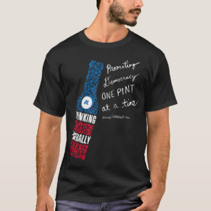 Levande flaskamanar svart T-tröja T Shirt