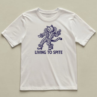 Levande för att spotta en fin katt illustrerad t shirt