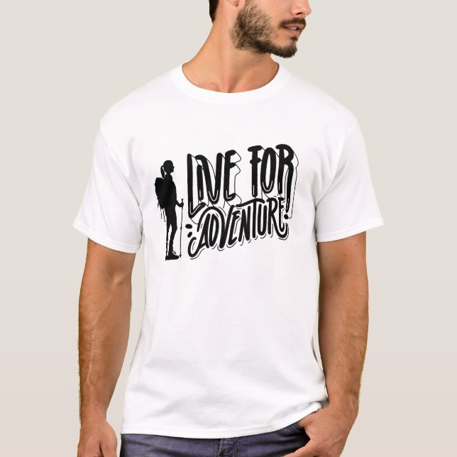 Levande för Äventyr T-Shirt (Framsida)