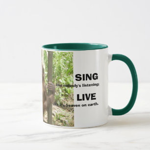 Levande & för dans inspireras Quotations för Mugg