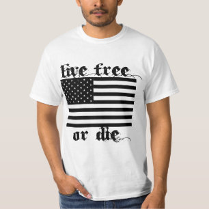 Levande fri eller matrisamerikanvintage t shirt