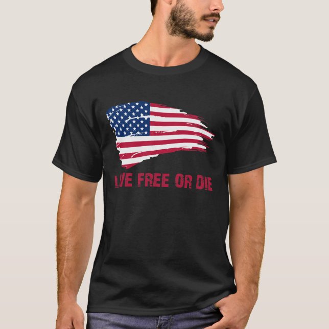 LEVANDE FRI ELLER MATRISFLAGGATSHIRT T-SHIRT (Framsida)