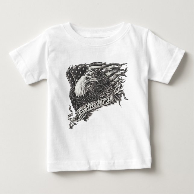 Levande fri eller matrisörn t-shirt (Framsida)