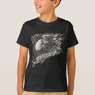 Levande fri eller matrisörn tee shirt