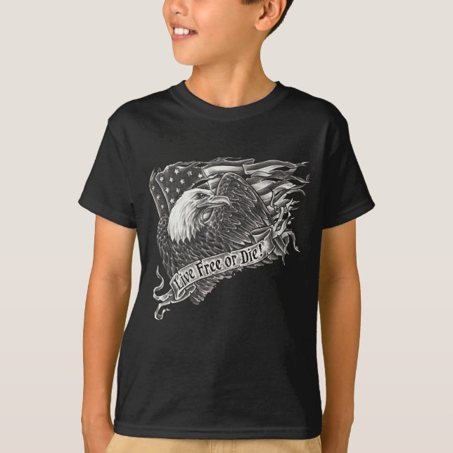 Levande fri eller matrisörn tee shirt (Framsida)