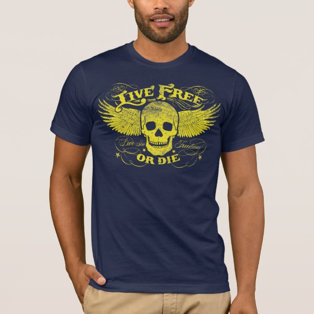 Levande fri eller matrisskjorta t shirt (Framsida)